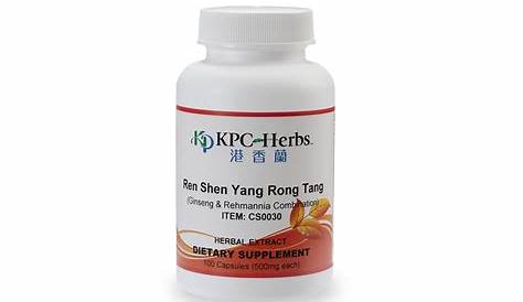 Ren Shen Yang Rong (Ying) Tang (Ginseng & Rehmannia Combination