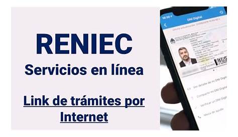 RENIEC servicios en línea Tramites que puedes hacer por INTERNET ~ Es