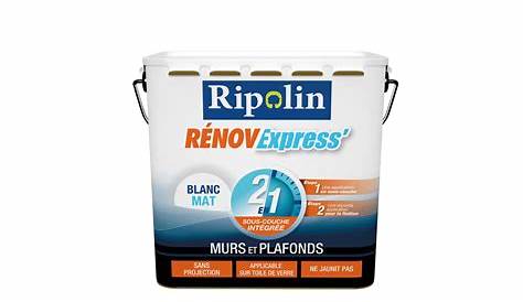 Renov Express Ripolin Peinture Blanche Mur, Plafond Et Boiserie