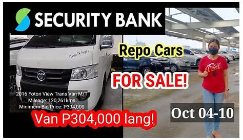 Repossessed Cars Philippines 2021 │ Security Bank Repossessed Cars SM