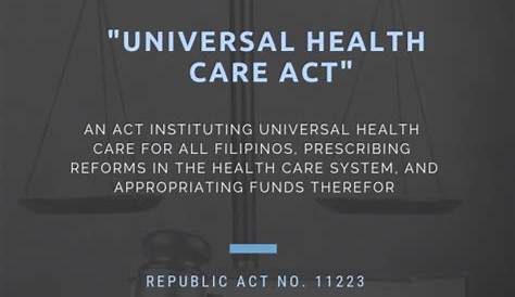 Summary of RA 11223 [SEM] - REPUBLIC ACT No. 11223 An Act Instituting