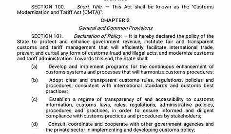 Republic Act No 10863 Tariff Customs | PDF | Search And Seizure | Customs