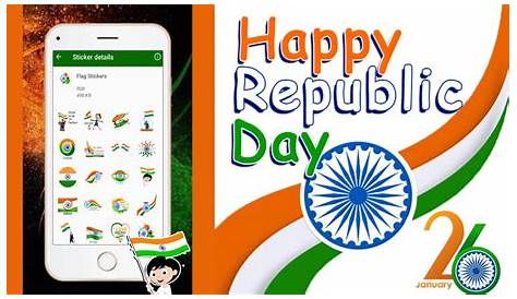 Republic Day Whatsapp Stickers Gif GIF Images 26th January Animated GIF