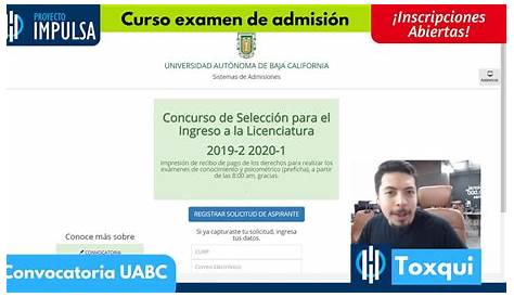 Admisiones UABC - Convocatoria 2022-1