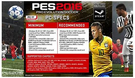 PES 2016: Requisitos Mínimos para PC Revelados - Power Games