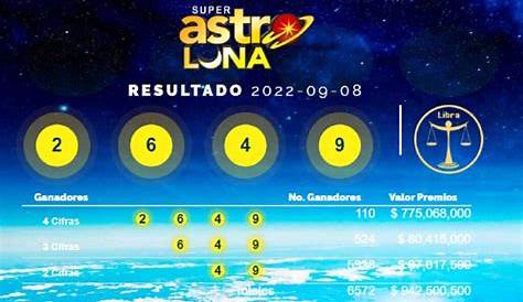Super Astro Luna: resultados y ganadores del 8 de septiembre del 2022