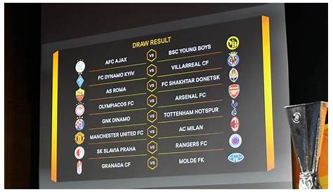 Sorteio define oitavas da Liga Europa; veja como ficaram os confrontos