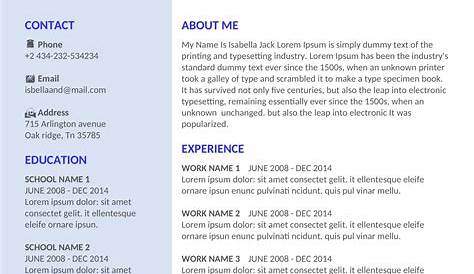 IT Fresher Resume Format in Word