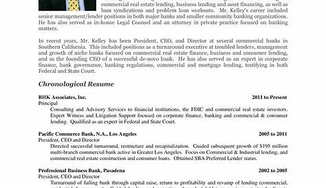 Resume Template For Corporate Executives Ceo & Executive Sample Professional Examples