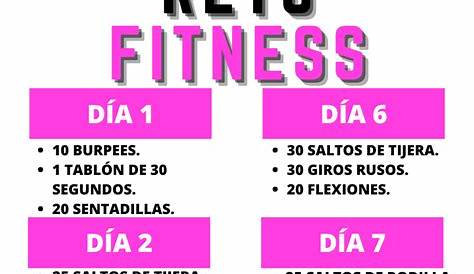 Pin en Retos Fitness 30 días