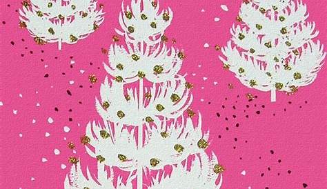 Retro Pink Christmas Wallpaper