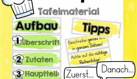 Rezepte schreiben (Kl. 2) – Unterrichtsmaterial im Fach Alltagskultur