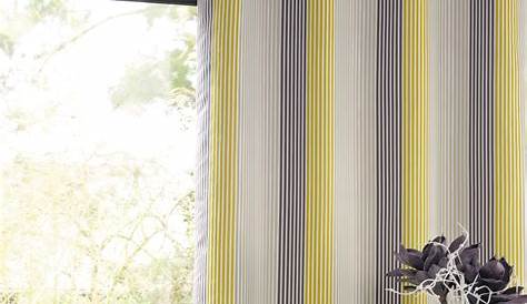 Rideau occultant polyester jaune gris moderne pour chambre