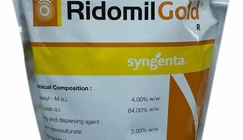 Systemic Ridomil Gold Fungicide, Wettable Powder