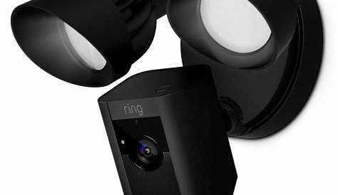 Ring Floodlight Security Camera In Black Cam, MotionActivated HD
