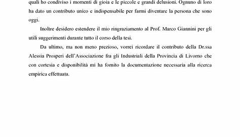 Esempi Ringraziamenti Tesi Di Laurea - bodardner