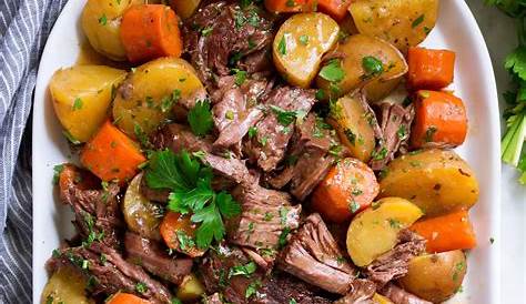 Roast Beef With Potatoes And Carrots - Slow Cooker Pot Roast Easy Crock