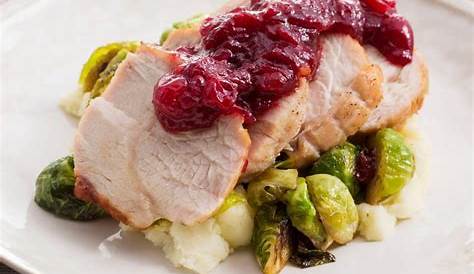 Recipe Roast Turkey & Cranberry Sauce with Brussels Sprouts & Mashed