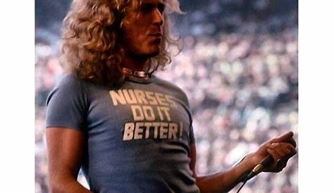 || robert plant wearing ‘nurses do it better’ t-shirt, 1970s