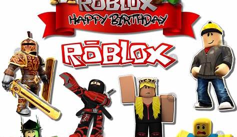 Roblox Cake Topper | Birthday decorations kids, Robot birthday party