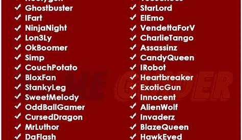 Roblox Names For Girls