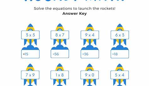 Rocket Math Multiplication Worksheets