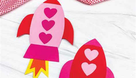 Rocket Valentine Craft For Kids Free Template