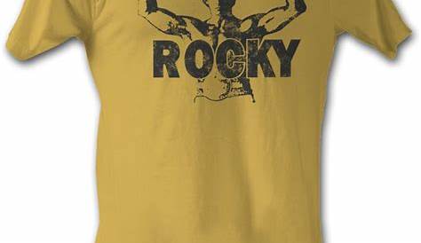 Rocky T-Shirt Distressed 76 Graphite Heather Tee Rocky Balboa, Band