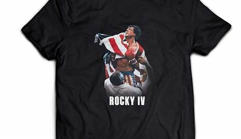 Rocky Iconic Boxing Movie Rocky IV T-shirt à manches courtes pour