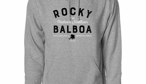 Rocky Balboa Style - No Pain Grey Hooded Sweatshirt Hoodie | JK Design