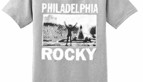 Rocky T-shirt Down But Never Out Adult Vintage White Tee Shirt - Rocky