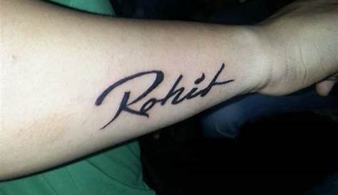 Rohit Name Tattoo On Girl Hand Of Sunny By Panchal At Crazy Addiction s