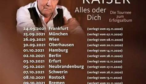 Roland Kaiser Tickets – Kaisermania 2023 - Roland Kaiser Tour 2024