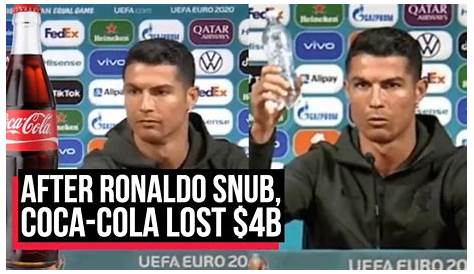 'Drink water': Cristiano Ronaldo removes Coca Cola bottles at Euro