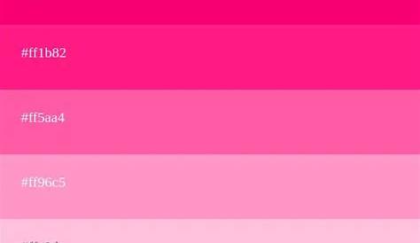 Combinaciones paletas de color rosa [+ esquemas y códigos] | Paleta de