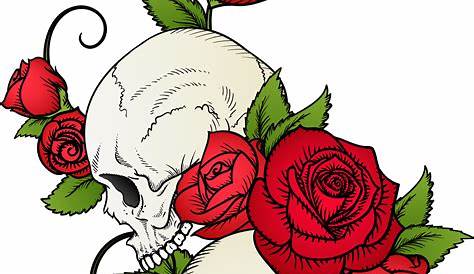 Skull And Rose Drawing Easy at GetDrawings | Free download