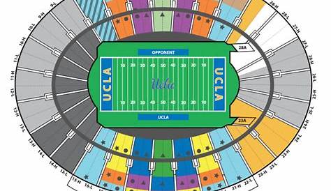 Rose Bowl Stadium Seating Charts for UCLA Football