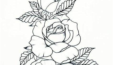 rose outline 3 by Joseph Potter, via Flickr | Tattoos and piercings