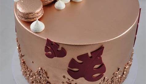 Rose Gold 40th Birthday Cake - Cakey Goodness
