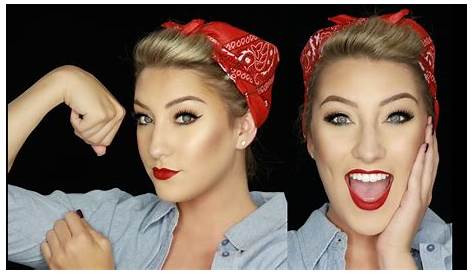 Rosie The Riveter Makeup Tutorial: A Patriotic Twist To French Braids