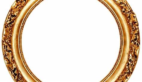 Golden Round Frame Border Transparent Png Clip Art Gold Circle Frames