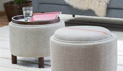 Round Ottoman For Coffee Table