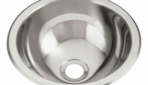 DECOLAV Simply Stainless Polished Stainless Steel Undermount Round