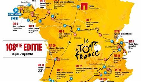 The Tour de France 2021 route is well known: b