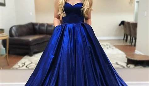 Royal Blue Prom Dresses 2019 Lace Off The Shoulder Long Satin Evening