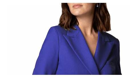 Royal Blue double breasted Pant Suit | Sumissura