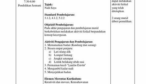 RPH PJ Tahun 4 KSSR | PDF