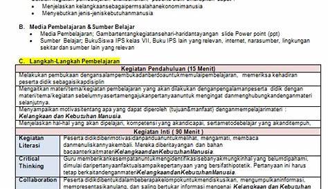 RPP IPS Kelas 7 SMP/MTs Kurikulum 2013 Revisi 2018 - Dokumentasi Aulul Azmi