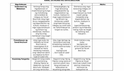 Rubric Sa Paggawa Ng Poster At Slogan Pagsulatizen Images And Photos