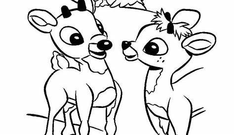 20+ Free Printable Rudolph Coloring Page